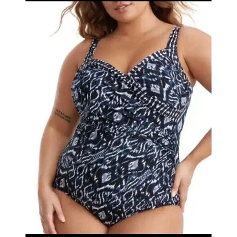 New Miraclesuit Palatium Sanibel Underwire 1 Piece Suimsuit Size 24W